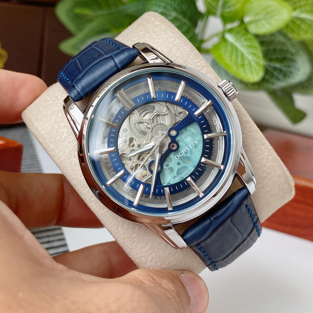Đồng hồ nam Ochstin cơ lộ máy thiết kế cao cấp tuyệt đẹp, đẳng cấp, máy siêu nhạy, hoạt động mượt