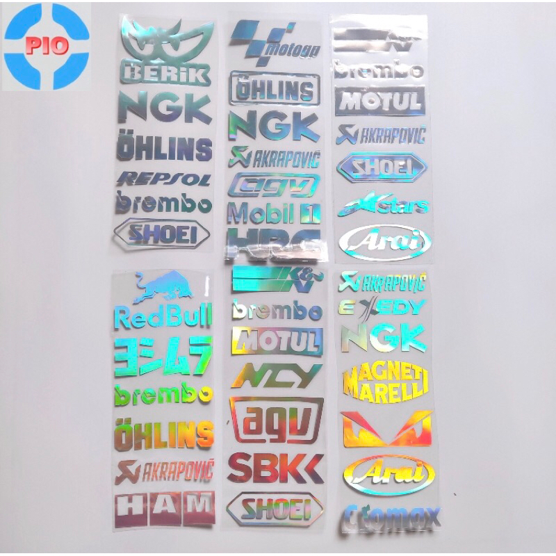 Tem Phản Quang Laser Cao Cấp Dán Xe Máy, Ô Tô, Mũ Bảo Hiểm, Chống Thấm Nước, Chống Bay Màu