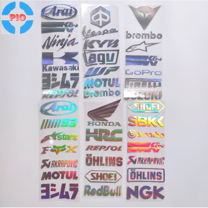 Tem Phản Quang Laser Cao Cấp Dán Xe Máy, Ô Tô, Mũ Bảo Hiểm, Chống Thấm Nước, Chống Bay Màu