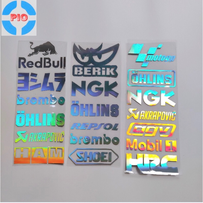 Tem Phản Quang Laser Cao Cấp Dán Xe Máy, Ô Tô, Mũ Bảo Hiểm, Chống Thấm Nước, Chống Bay Màu