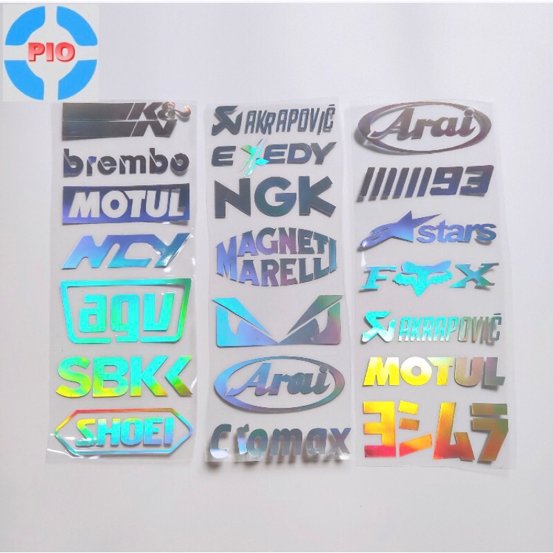 Tem Phản Quang Laser Cao Cấp Dán Xe Máy, Ô Tô, Mũ Bảo Hiểm, Chống Thấm Nước, Chống Bay Màu