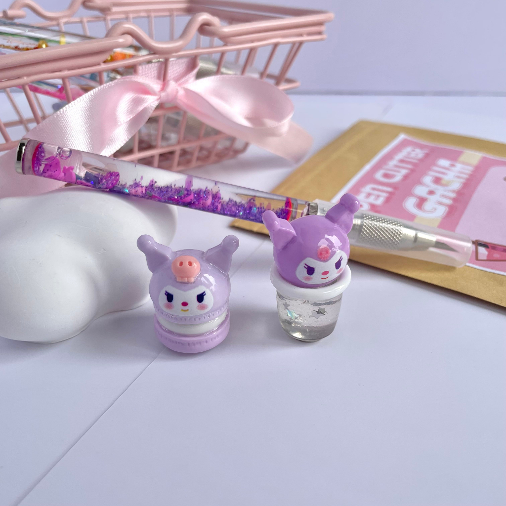 Bút rọc giấy 2 đầu charm 9cm , bút unboxing, dao washi con thú phiên bản kim tuyến BRG026