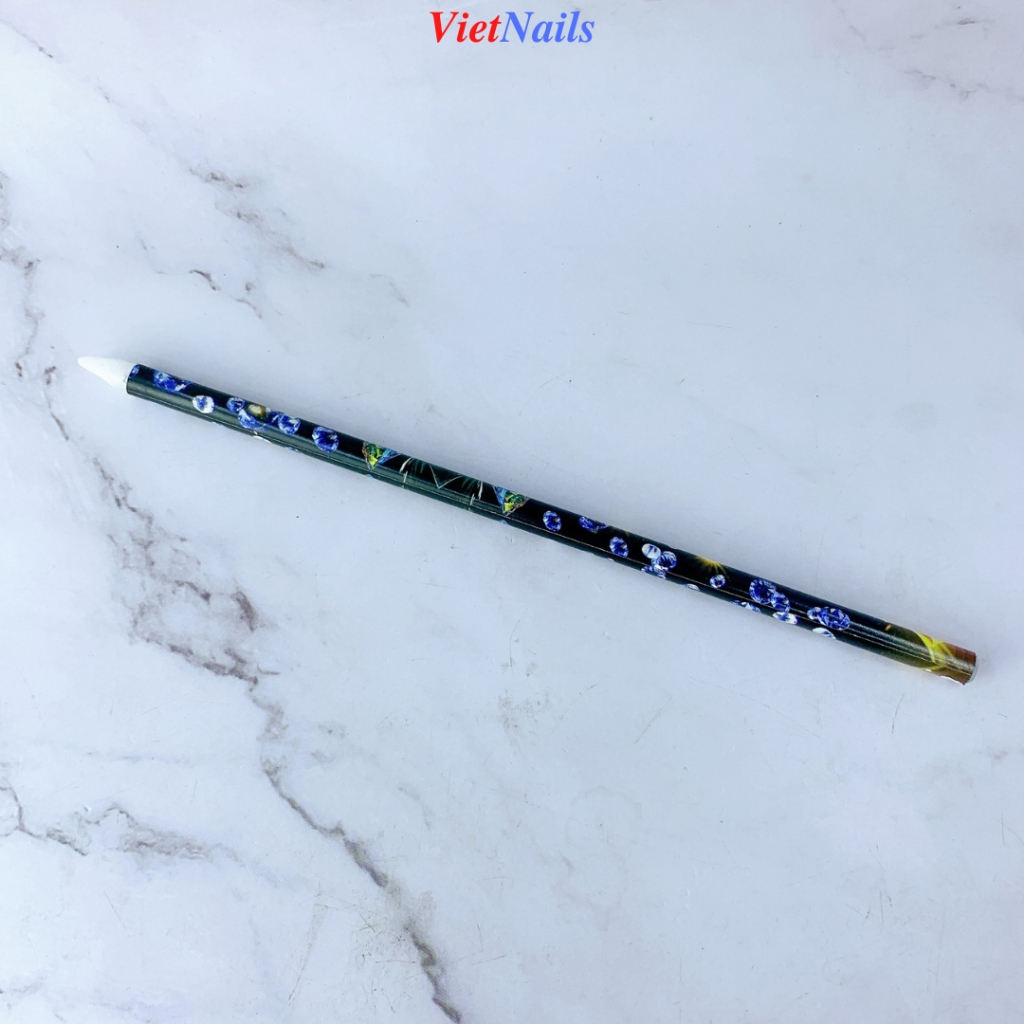 Combo Bút Nến Chấm Đá Nail Và Khay Đá Tròn Nữa Chân 12 Màu