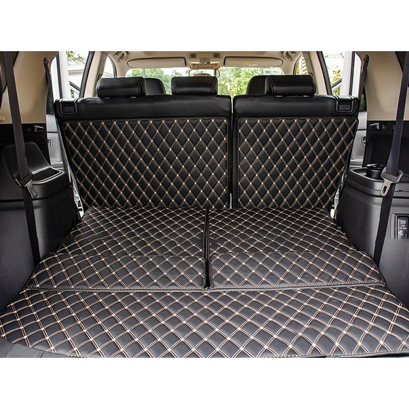 Thảm lót cốp kèm ốp lưng ghế cho Kia Sorento, Hyundai Santafe, Mazda CX8