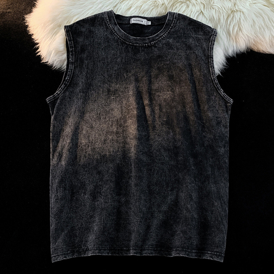 Áo thun tanktop Midi chất liệu wash cao cấp trẻ trung thời trang phong cách phù hợp cho nam và nữ
