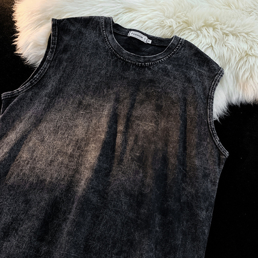 Áo thun tanktop Midi chất liệu wash cao cấp trẻ trung thời trang phong cách phù hợp cho nam và nữ