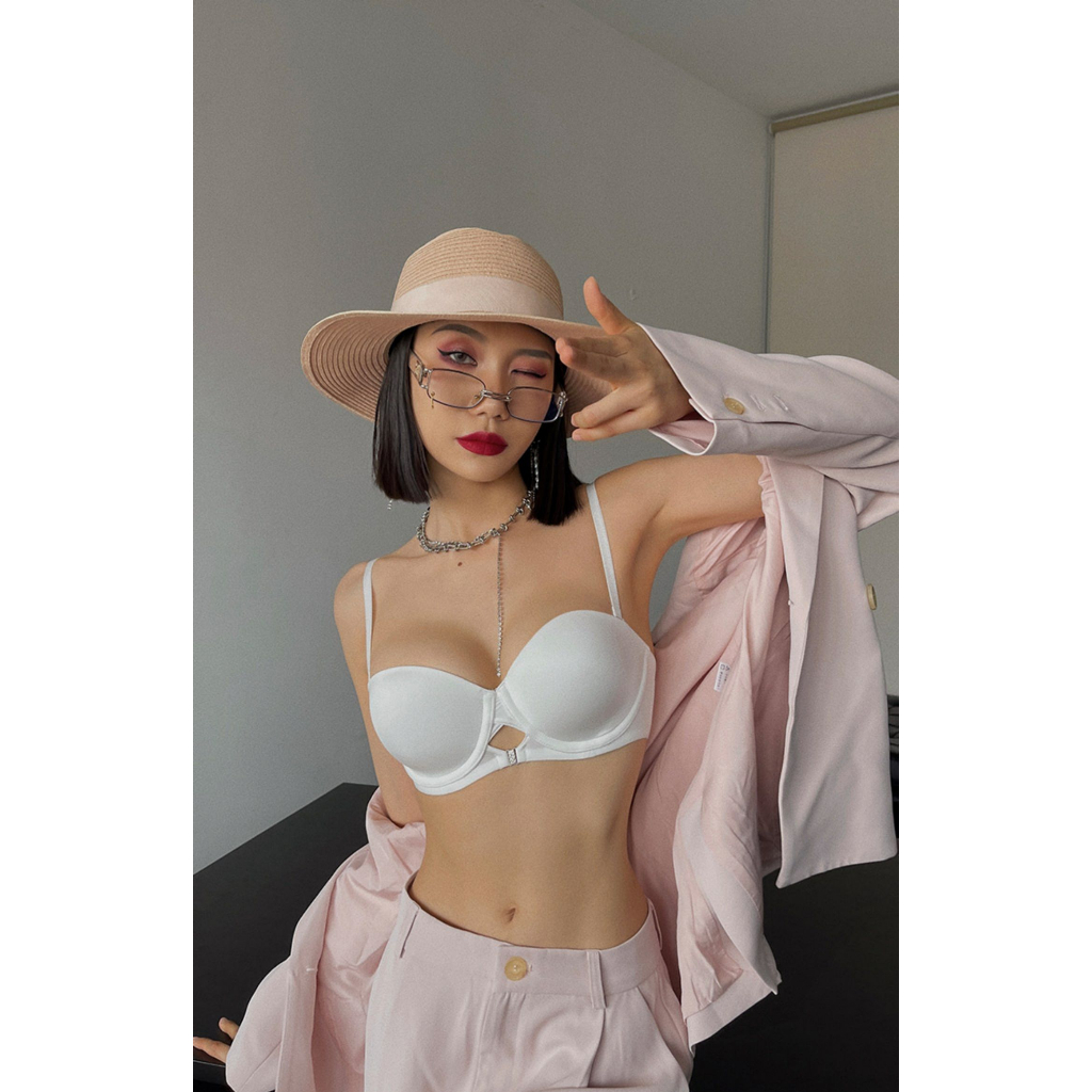 Áo ngực cúp ngang chống chảy sệ dây áo tháo dời linh hoạt hàng tạo khe nâng ngực dolotnu_sexy