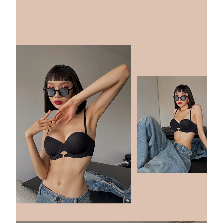 Áo ngực cúp ngang chống chảy sệ dây áo tháo dời linh hoạt hàng tạo khe nâng ngực dolotnu_sexy