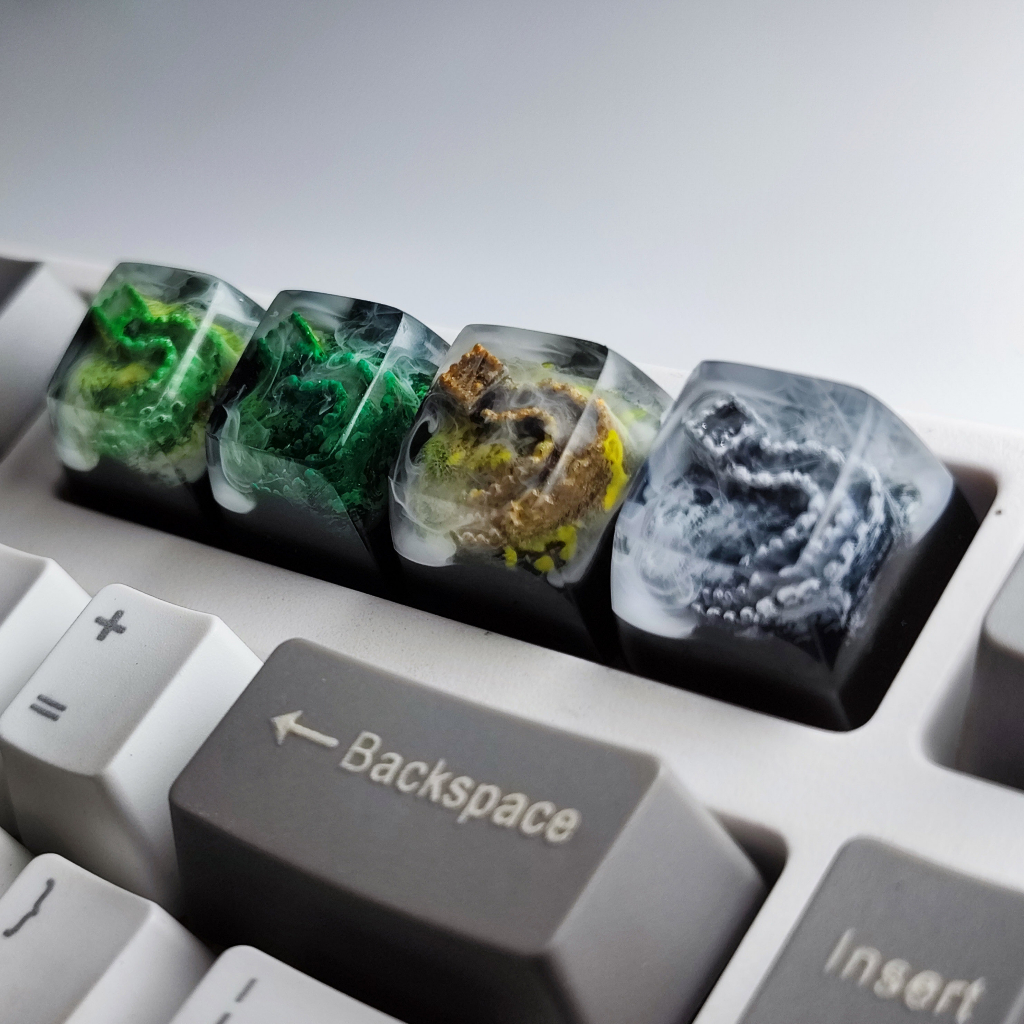 Resin Artisan Greatwall, keycap trang trí bàn phím hình Vạn Lý Trường Thành, Profile SA 1U | HYPERKEEB