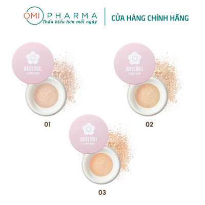 [Date 25/12/2026] Phấn Phủ Kiềm Dầu Daisy Doll Nhật Bản Dạng Bột Tơi Chống Thấm Nước Kiểm Soát Dầu 5g SPF 25 PA+++