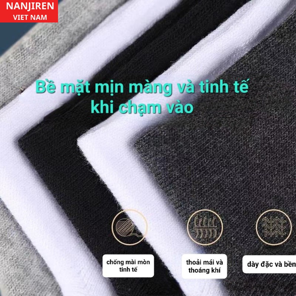 Tất Nam Vớ Cổ Cao Cotton Nanjiren Co Giãn Cao Cấp
