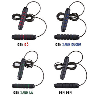 Dây nhảy tập thể dục lõi thép có tạ sắt, dây nhảy muay, boxing sợi dây lõi thép cao cấp 2,8m siêu rẻ siêu bền