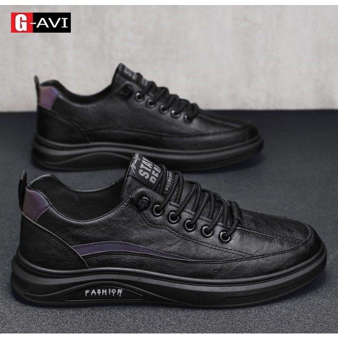 Giày Da Nam Đen Đế Mềm, Êm Chân Dễ Đi Phong Cách Đơn Giản AVISHOP- 2668, 2605