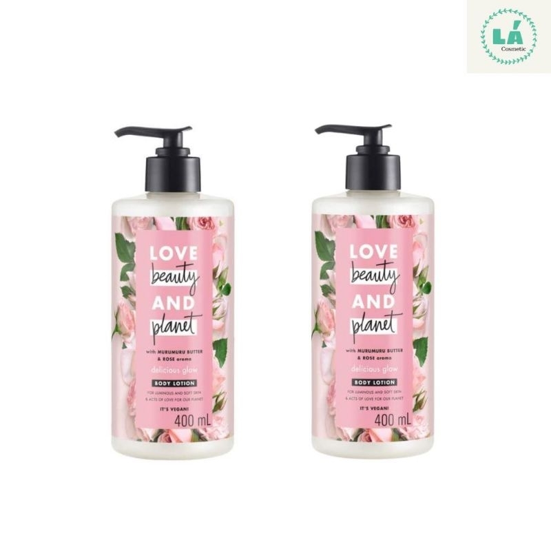Sữa Dưỡng Thể Làm Sáng Da Love Beauty And Planet Delicious Glow Body Lotion (Chai 400Ml)