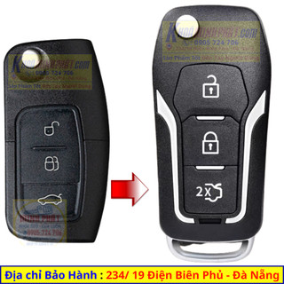 Vỏ chìa khóa nâng cấp xe Ford Focus, Fiesta, Momdeo mẫu V26
