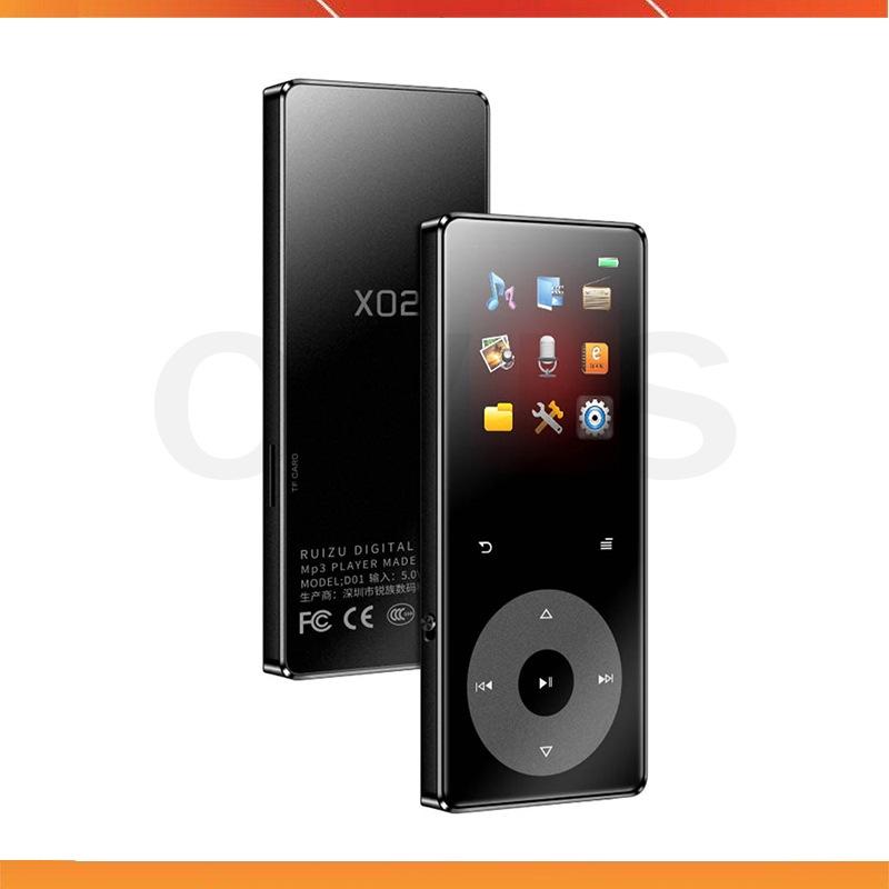 Ruizu X02B / Ruizu X02  - Máy Nghe Nhạc Lossless, Bluetooth 5.0, Xem Phim , Loa Ngoài, Sử Dụng 15 Giờ (8GB)