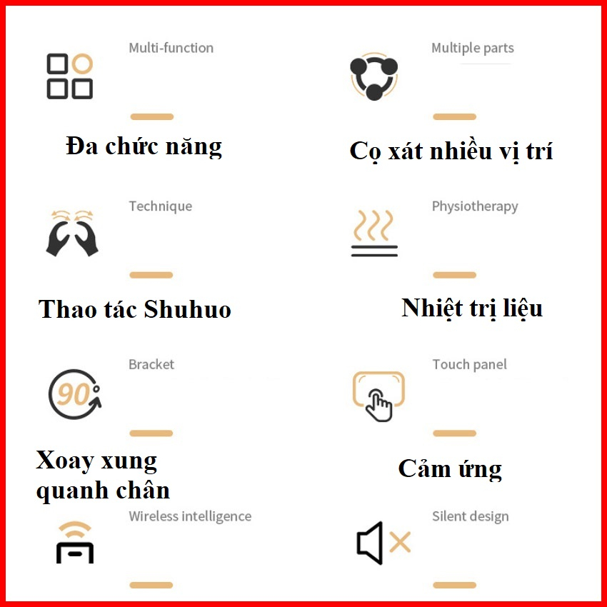 Máy massage chân EMS cao cấp trị liệu bàn chân, bắp chân, xoa bóp, bấm huyệt, giúp lưu thông khí huyết - BH 12 tháng