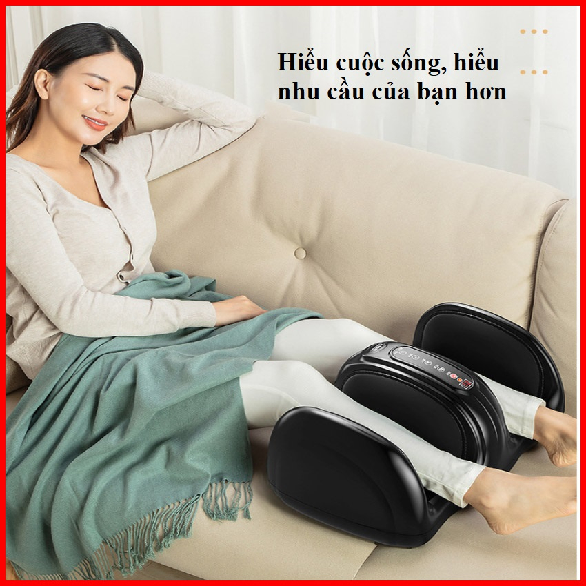 Máy massage chân EMS cao cấp trị liệu bàn chân, bắp chân, xoa bóp, bấm huyệt, giúp lưu thông khí huyết - BH 12 tháng