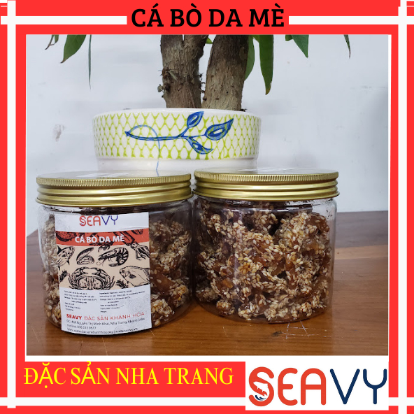 🐟🌶️ Cá bò da sợi mè, tẩm gia vị ăn liền mềm dai, đặc sản Nha Trang, hộp 200 gram - Seavy 🐟🌶️