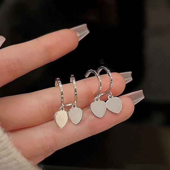 ⚡Đôi Khuyên Tai Hình Trái Tim Đôi Phong Cách Cá Tính Thời Trang Cao Cấp Dành Cho Nữ