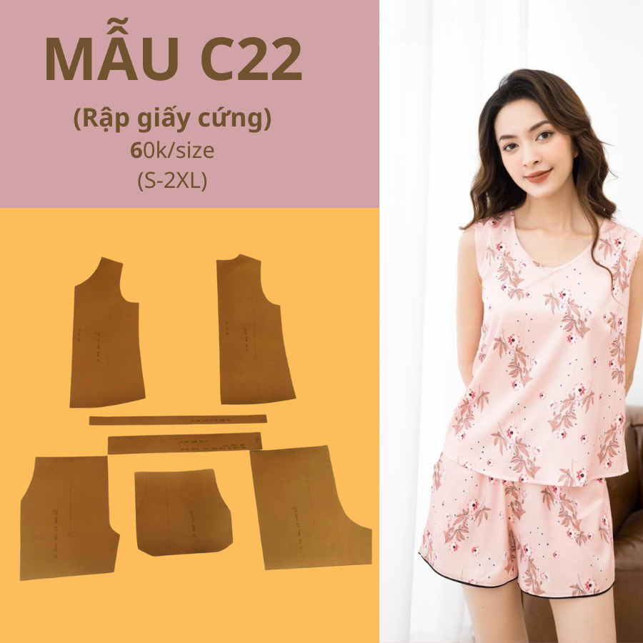 RẬP GIẤY CỨNG CẮT SẴN C22-ĐỒ BỘ