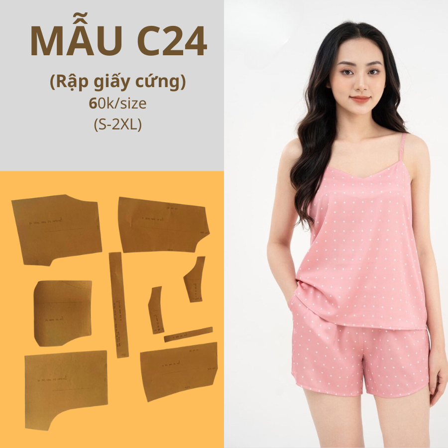 RẬP GIẤY CỨNG CẮT SẴN C24- ĐỒ BỘ