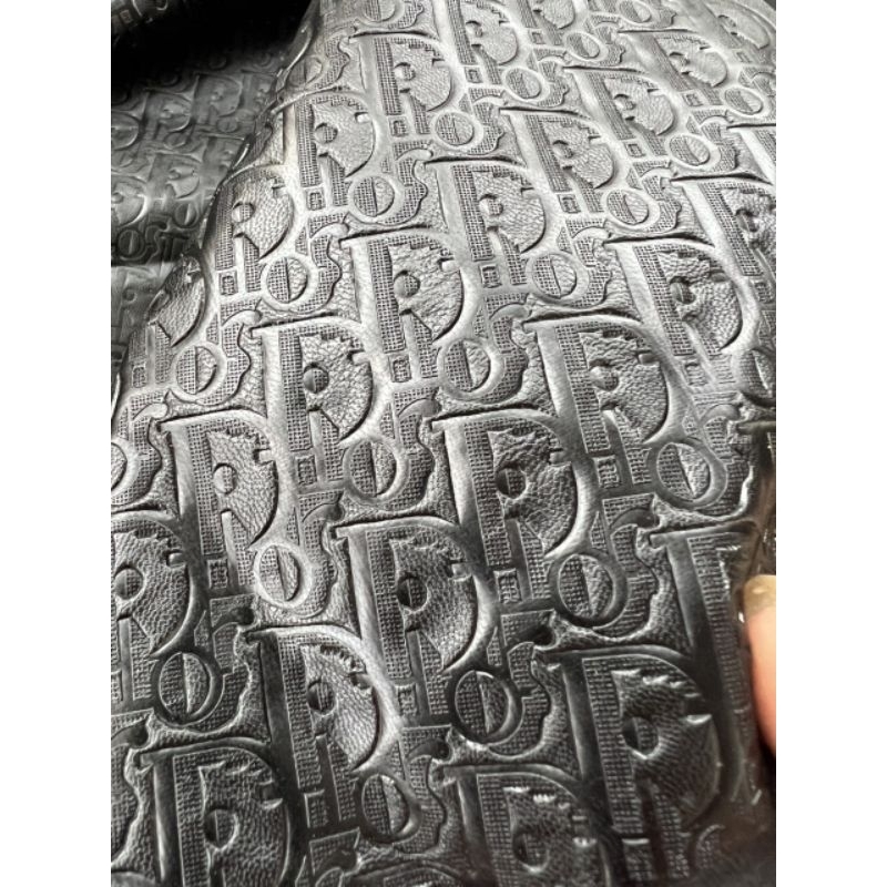 Da Dior đen vân chìm siêu hiếm