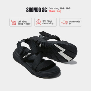 [Chính Hãng]Giày Shondo F6S301 màu đen nam-nữ