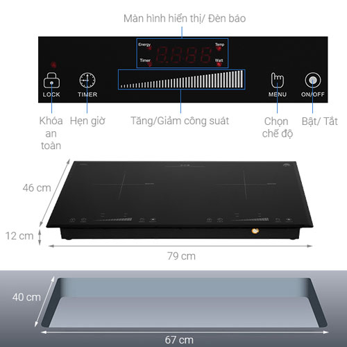 Bếp từ đôi Iruka I-22