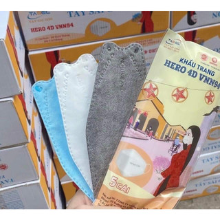 Giá dùng thử 01 cái khẩu trang y tế 4 lớp tây sài gòn vnn94 - khẩu trang hero 4d vnn94 tây sài gòn