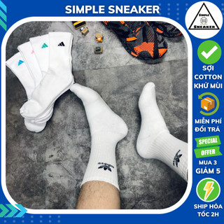 Tất Adidas 💙FREESHIP💙 Vớ Nam Nữ Unisex Chính Hãng - Cổ Cao Adidas Dày Dặn Chống Hôi Chân