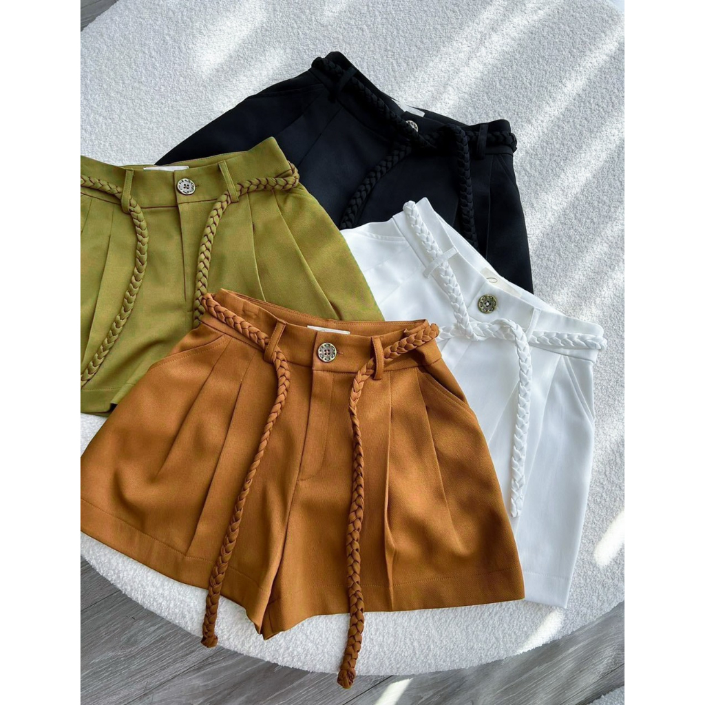 QUẦN SHORT KÈM ĐAI XOẮN