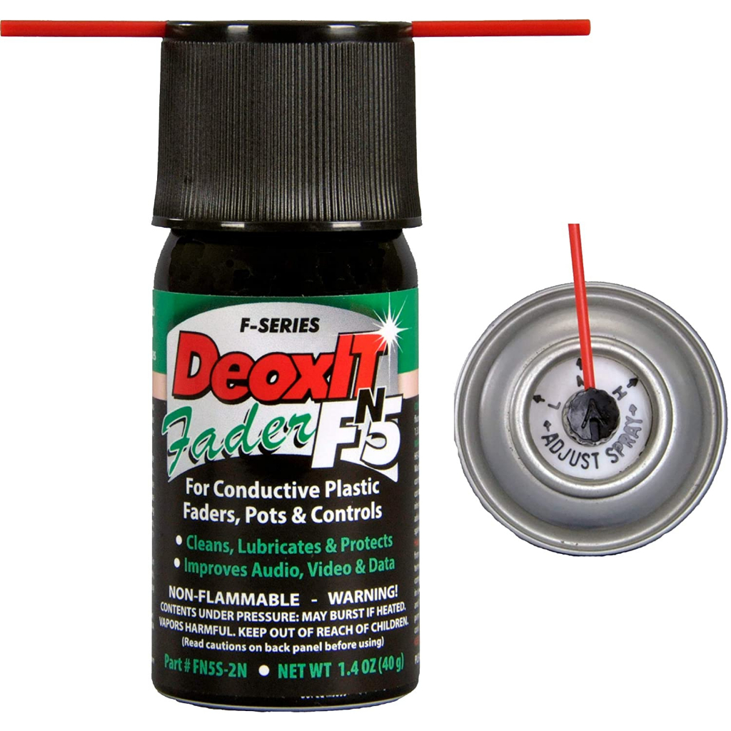 Chai xịt bôi trơn các bề mặt phủ Carbon (cần gạt, công tắc, chiết áp...) DeoxIT FN5S-2N có van điều chỉnh, made in USA