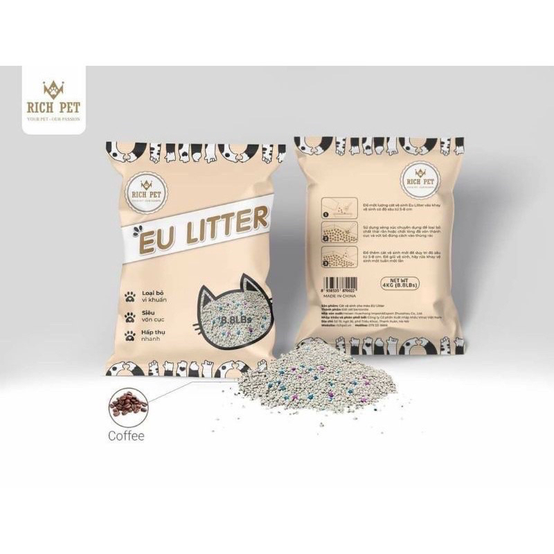 Cát vệ sinh cho mèo EU LITTER.