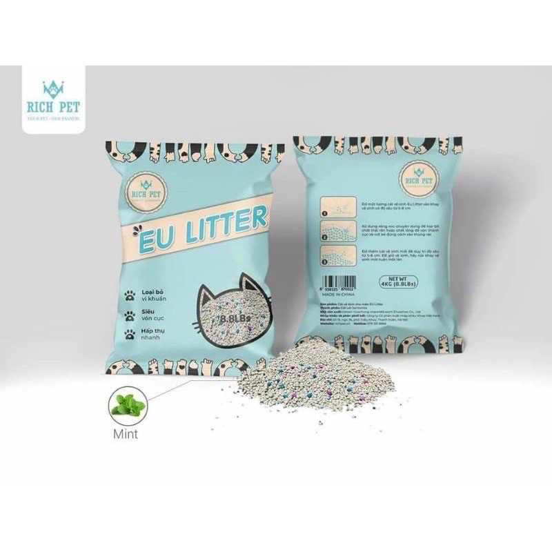 Cát vệ sinh cho mèo EU LITTER.