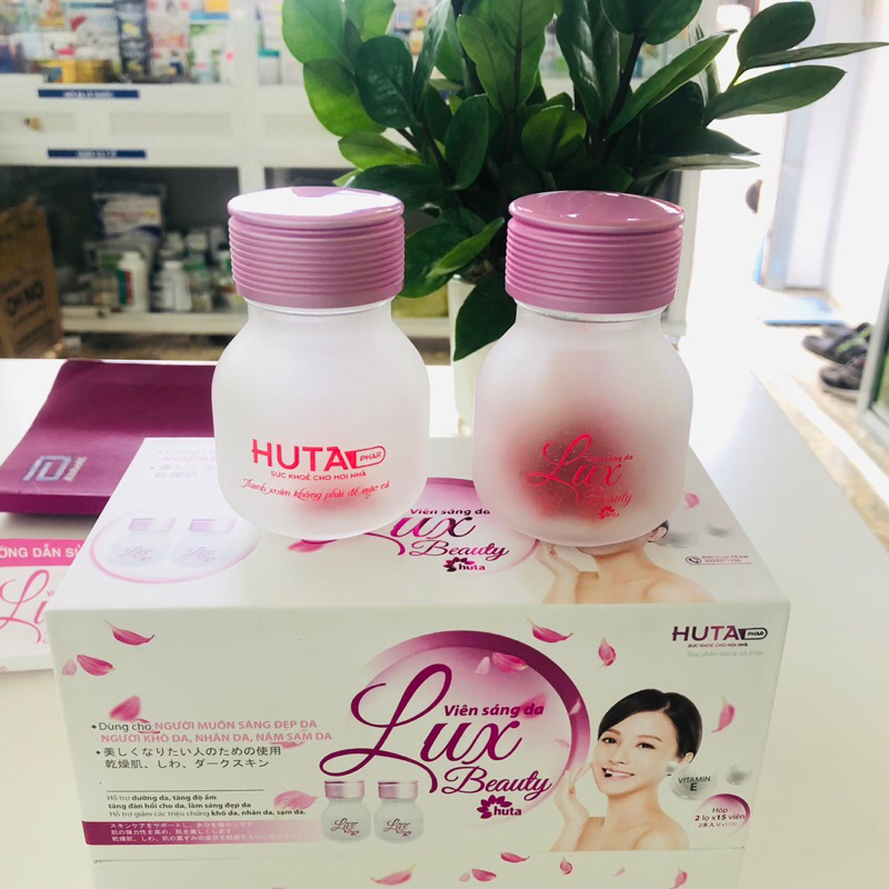 Viên uống sáng da Lux Beauty