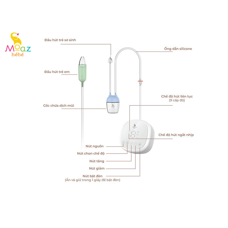 Máy hút mũi cho bé Moaz BéBé MB056