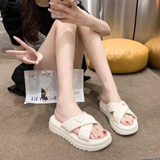 Dép lê nữ đế cao 2 quai chéo JDL, dép quai ngang nữ đế cao 5cm hàng quảng châu loại 1