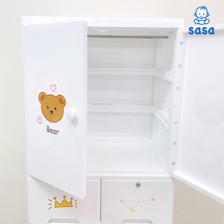 Tủ nhựa để quần áo 5 tầng đa ngăn hình thú đáng yêu lưu giữ đồ chơi dành cho bé
