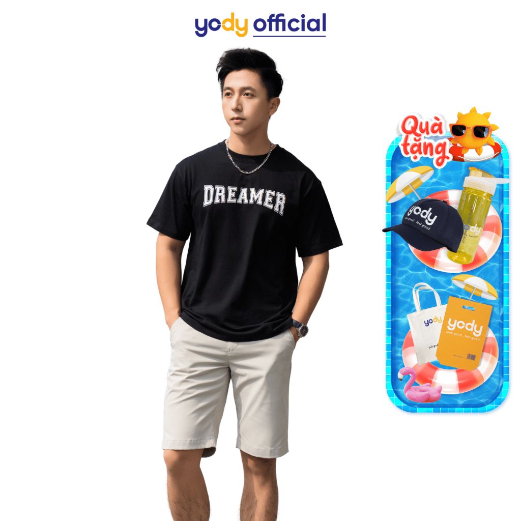 Áo thun unisex Yody áo phông rộng nam nữ chất liệu cotton cá tính trẻ trung năng động TSU6002-3