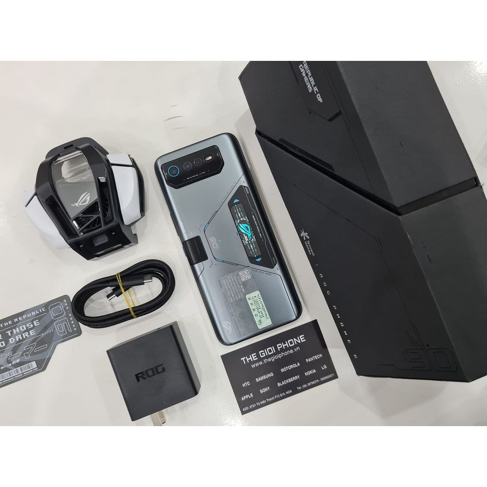 Điện thoại Asus ROG Gaming Phone 6 dung lượng 512GB siêu phẩm chiến game - Full Box - BH 12 tháng chính hãng