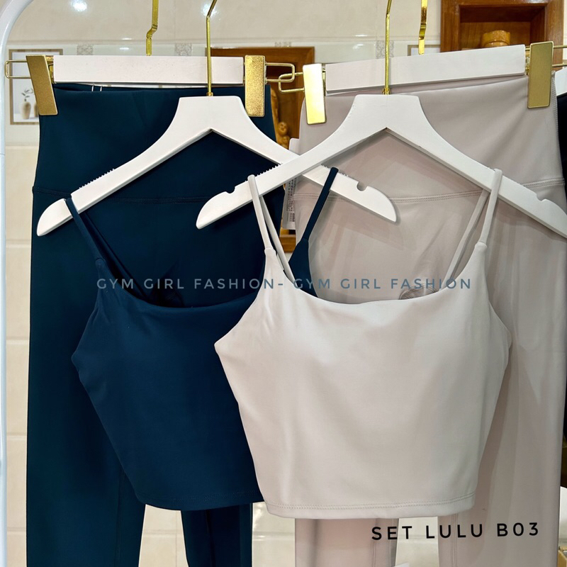 Set Mã B03: Đồ Tập Thể Thao Gym Yoga Cao Cấp LuLu Crazyseed