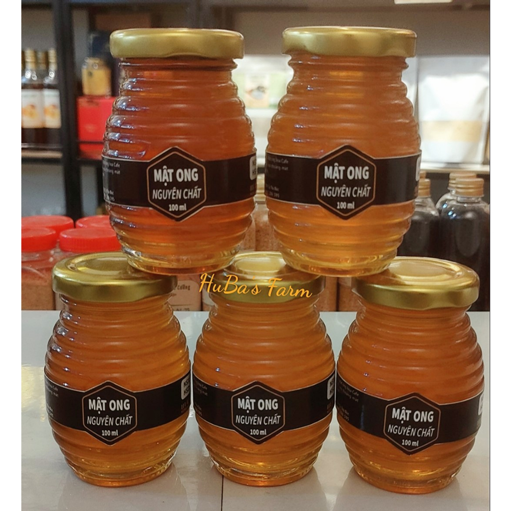 Mật ong nguyên chất hoa cà phê, mật ong thật HuBa's Farm, canh tác tại vườn cafe Đồng Nai