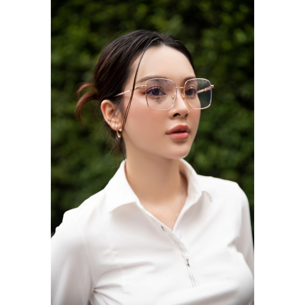 Gọng Kính Kim Loại Mẫu Mới Mắt Vuông Best Seller Thời Trang Có Thể Thay Cận nOneuf by Quỳnh Lương - 22K146