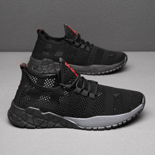 Giày Thể Thao Nam, Giày Vải Lưới Thoáng Khí Màu Đen Mã 21