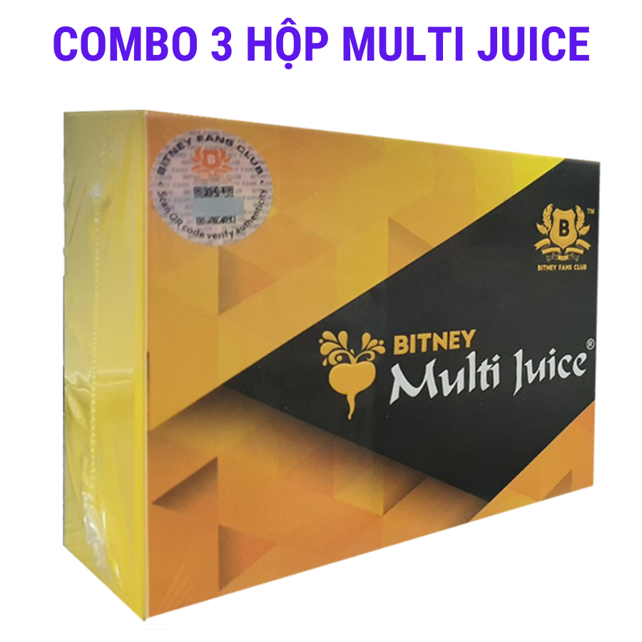 Combo 3 hộp Multi Juice 10 gói của Malaysia cân bằng chức năng sinh lý nam nữ - 10 gói/hộp