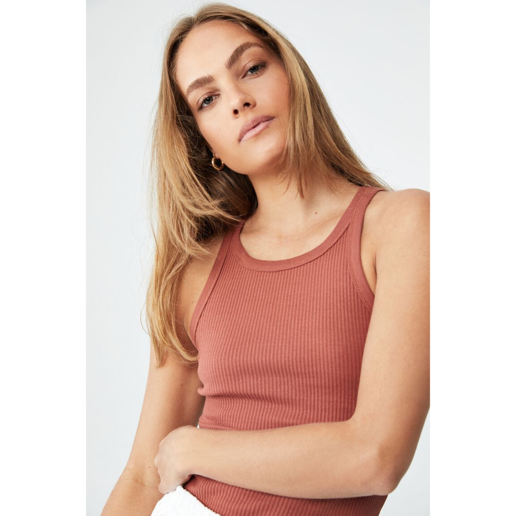 Áo thun ba lỗ cotton*on thun gân, thun dệt kim nữ, tank top nữ, hàng xuất xịn