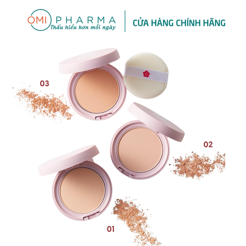 Phấn Phủ Kiềm Dầu Daisy Doll Nhật Bản Dạng Nén Chống Thấm Nước Kiểm Soát Dầu 10g SPF 25 PA+++
