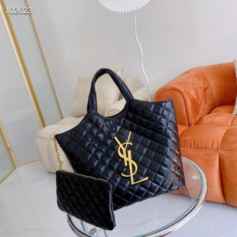 Túi xách chữ Y chần ô size 20cm 30cm Minh Hằng