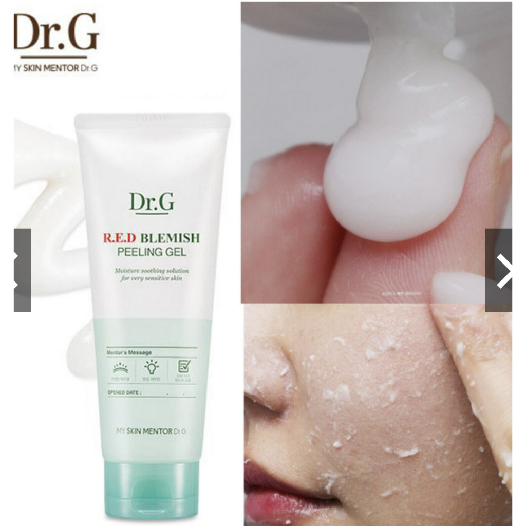 Tẩy da chết làm sáng da Dr.G Red Blemish peeling gel 150g tẩy tế bào chết Drg